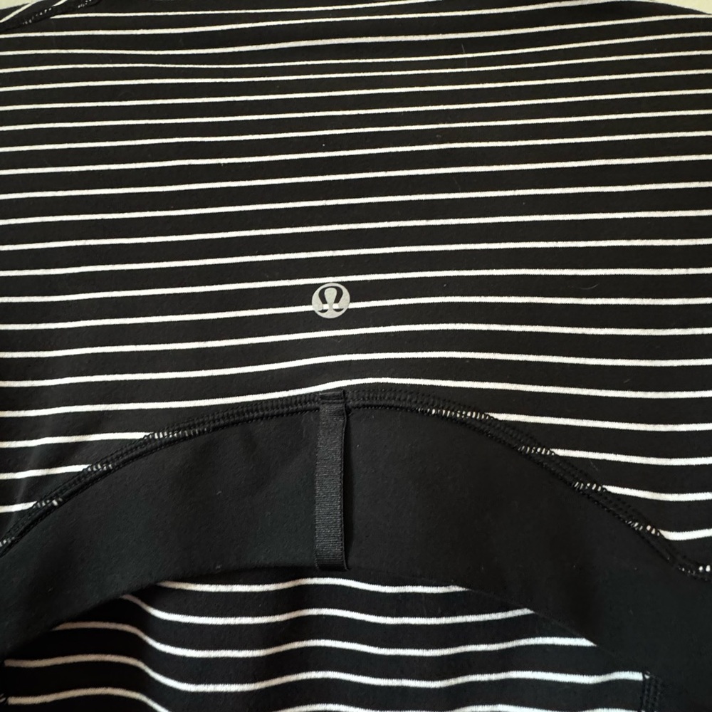 lululemon Define Jacket Sz 8 Parallel Stripe Blac… - image 8